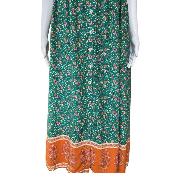 Natural Life Avery Midi Shirt Dress sz M BOHO Babydolll Pockets Cottagecore NEW - Picture 5 of 16